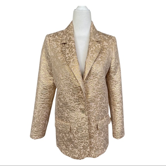 Zara Brocade Blazer XS - Picture 2 of 5